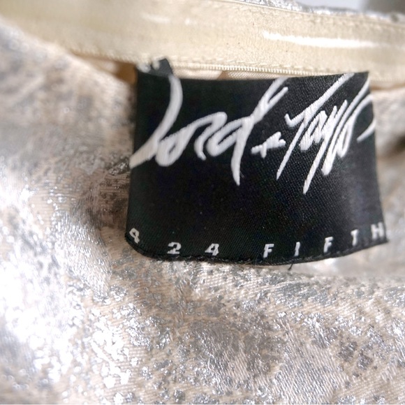 Vintage LORD & TAYLOR Mini Dress - Silver - Picture 6 of 10